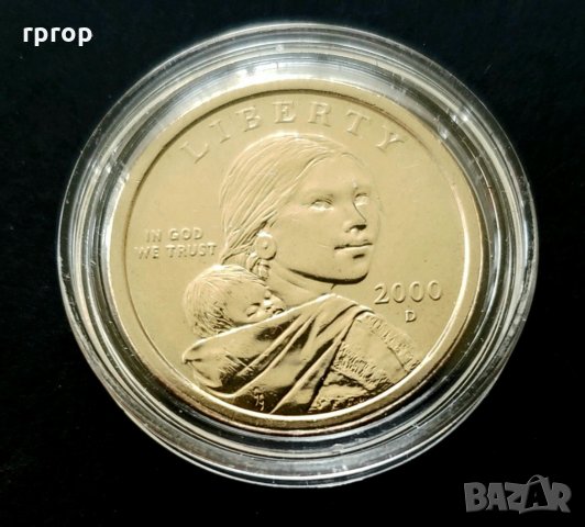 Оригинална монета.САЩ.. Един Американски долар 2000 г., снимка 3 - Нумизматика и бонистика - 33220975