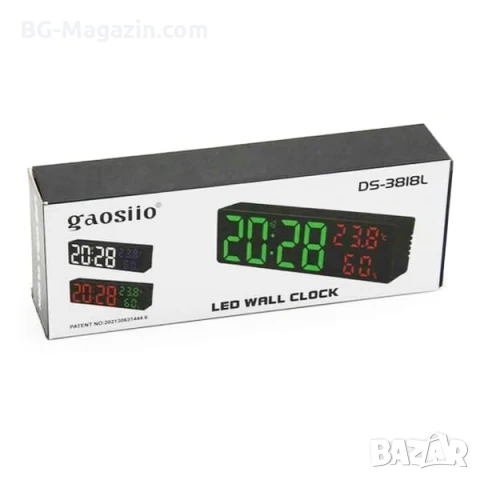 LED електронен настолен часовник с температура влажност USB аларма будилник дигитален големи цифри, снимка 8 - Други - 51039013