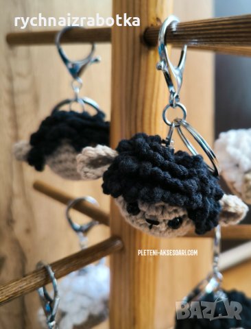 Ключодържател плетено агънце/овчица, снимка 3 - Други - 42569386