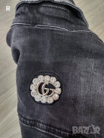 Гучи дънково яке , снимка 3 - Якета - 43140513