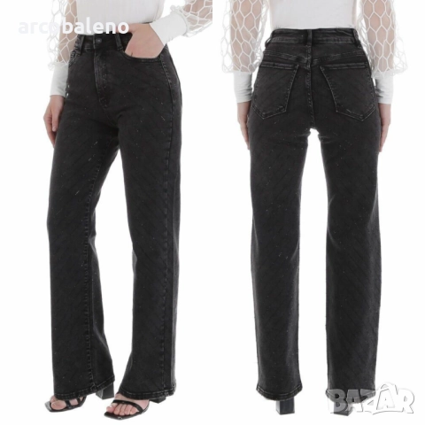 Дамски дънки с висока талия , снимка 3 - Дънки - 52002879