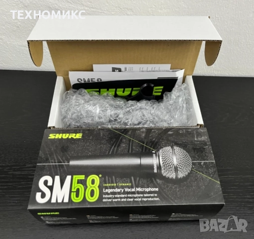 Динамичен микрофон Shure SM58 FS, кардиоиден, 50 Hz - 15 kHz, снимка 2 - Друга електроника - 51896486