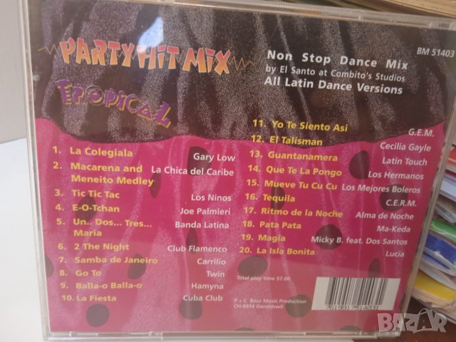 Tropical Party Hit Mix (non stop dance mix) - оригинален музикален диск, снимка 2 - CD дискове - 43187160