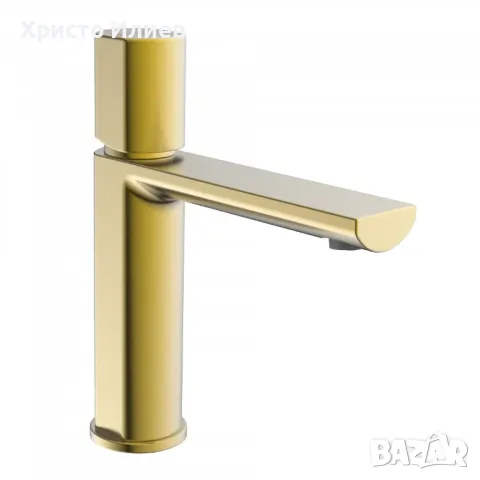Смесител за мивка със сифон Дизайнерски Луксозен внос от Германия Златен