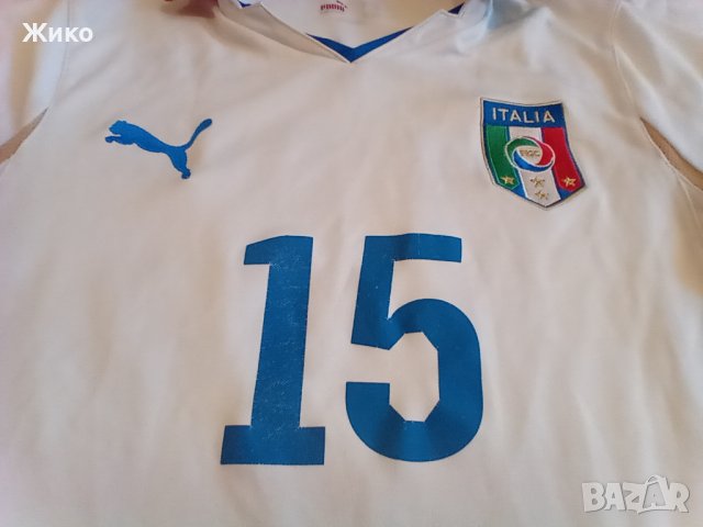 Италия 2010/11 оригинална гост футболна тениска PUMA фланелка за футбол с номер 15 CLAUDIO MARCHISIO, снимка 8 - Футбол - 40097644