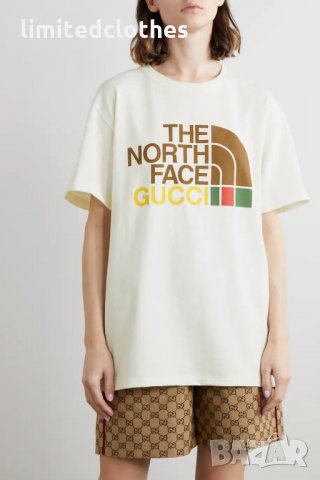 GUCCI x THE NORTH FACE Web Logo Print Мъжка / Дамска Тениска size XS и XL, снимка 4 - Тениски - 35653556