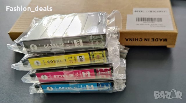 Нов Комплект 4 броя тонер касети мастило за офис принтер Epson 603 XL , снимка 6 - Други - 40359313