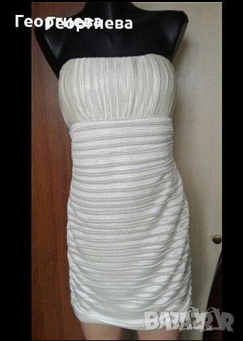 Златиста еластична маркова рокля 🌹👗L р-р🌹👗арт.073, снимка 3 - Рокли - 26811358