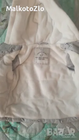 Яке , грейка / ескимос 3-6м ,6-9м Яке George 3-6m Розово яке  Ескимос 6-9м , снимка 2 - Бебешки якета и елеци - 47341741