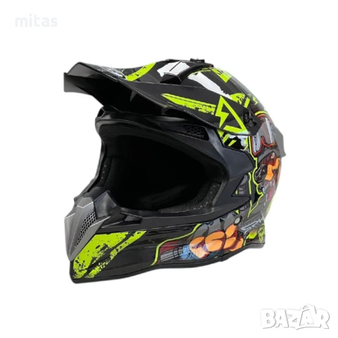 Кросова каска SPARK, Full Face, DOT, Размер: S; M; L; XL - Вело, Мото, снимка 2 - Аксесоари за велосипеди - 50477896