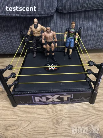 Ринг за играчки WWE NXT Action Spring Ring Wrestling кеч ринг с пружиниращ механизъм черен, снимка 10 - Колекции - 48202397