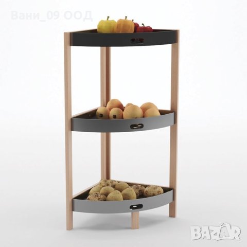 Ъглова кухненска етажерка на 3 нива, снимка 3 - Етажерки - 40359784