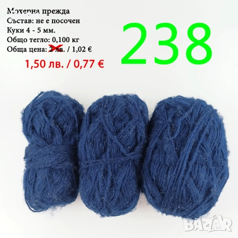 Евтини прежди в малки количества - нови и остатъци , снимка 12 - Други - 52042441