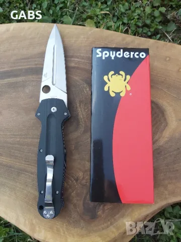 Сгъваем нож Spyderco Schempp Euro Edge, снимка 8 - Ножове - 49641700