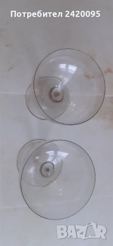  стари стъклени  чаши-15лв, снимка 3 - Чаши - 44098242