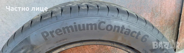 Продавам 2бр.летни 17-ки 225/50/17 гуми Continental Contact 6, снимка 2 - Гуми и джанти - 50978541