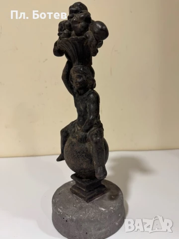 Стара чугунена фигура/скулптура, снимка 7 - Други ценни предмети - 51409004