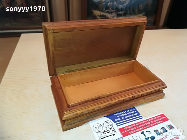 дървена кутия с цвете-20х10х6см, снимка 12 - Колекции - 28726400