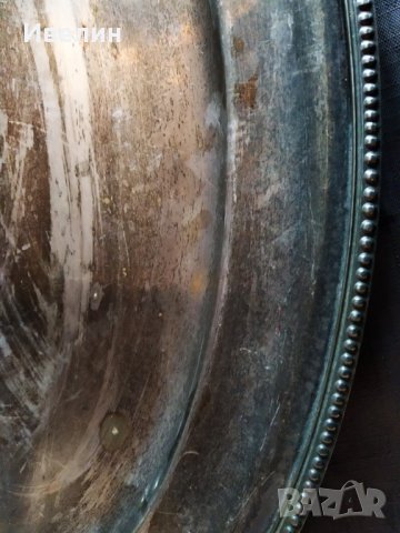 масивна посребрена табла арт деко , снимка 3 - Антикварни и старинни предмети - 28922152