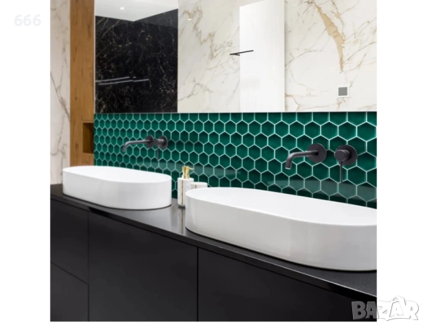 3D самозалепващи се стенни плочки за кухня, баня (10 листа), снимка 3 - Други - 52912867