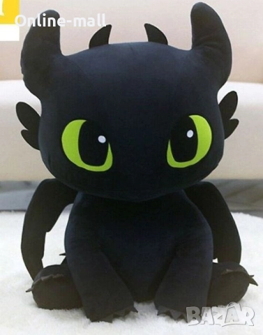 Плюшена играчка Как да си дресираш дракон, Черен/Бял, снимка 2 - Плюшени играчки - 51460923