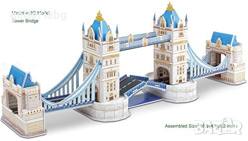 3D пъзел: Tower Bridge - Тауър Бридж (3Д пъзели), снимка 1 - Игри и пъзели - 39319377
