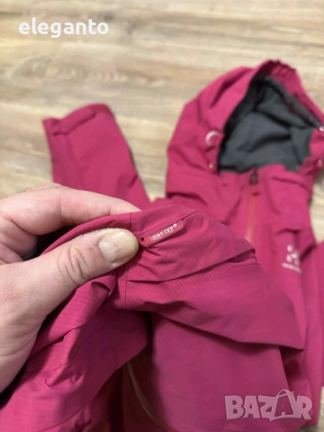 Висок клас Hard Shell дамско яке HAGLOFS GoreTex 28.000мм Lepus Jacket , XS размер, снимка 11 - Якета - 52827003
