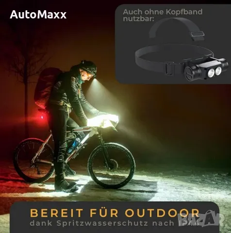 Челник Лихтмайстер(1000 лумена, 3600 mAh батерия), снимка 5 - Винтоверти - 49978909