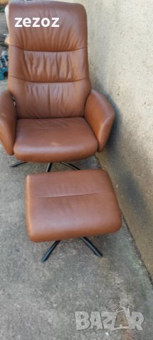 Кресло-релакс с табуретка, снимка 3 - Дивани и мека мебел - 37741734