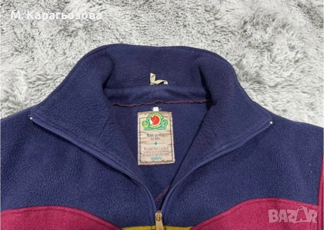 Ретро Fjällräven полар – 90s винтидж находка, Размер XL, снимка 4 - Пуловери - 52426488