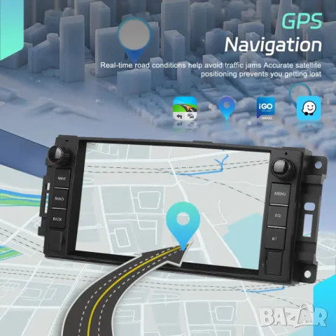 Мултимедия, Двоен дин, за Chevrolet, Навигация, Android, CHRYSLER, JEEP, Grand Cherokee, DODGE, снимка 11 - Аксесоари и консумативи - 43384206