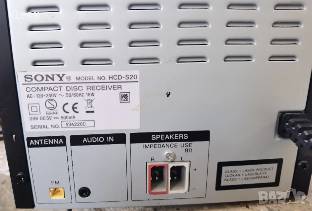 Sony cmt s20, home system, снимка 6 - Аудиосистеми - 51155773