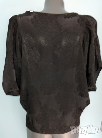 Ацетатна коприна с флорален принт / Дизайнерска блуза тип туника "Mery time" , снимка 7 - Туники - 28301473