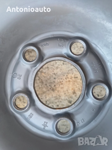 5х100 - 16 цола оригинални метални джанти 5x100 от volkswagen 5 x 100, снимка 6 - Гуми и джанти - 51584761