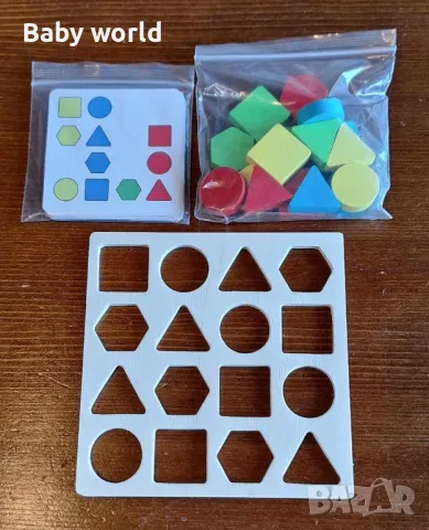 Дървена Монтесори Образователна играчка, снимка 3 - Образователни игри - 47639173