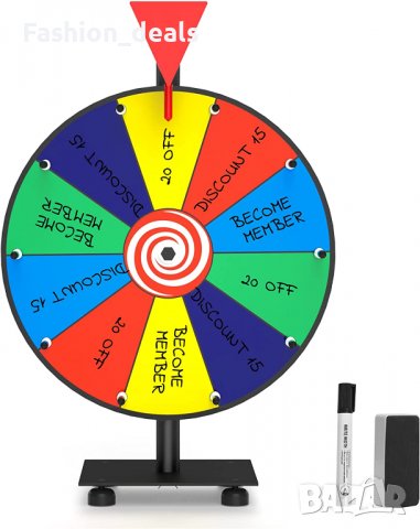 Нова въртяща се игра Рулетно колело със стойка, сухо изтриване, снимка 4 - Други игри - 39554454