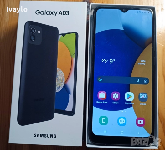 Samsung A03 64gb Черен