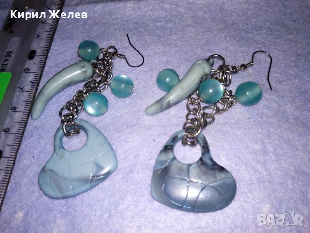 СИМПАТИЧНИ СЪРЦЕВИДНИ МОДНИ АРТ ОБЕЧКИ 34732, снимка 4 - Обеци - 39144158