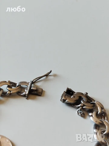 Сребърна Гривна със Сребърни Монети Америка , снимка 7 - Гривни - 49169895