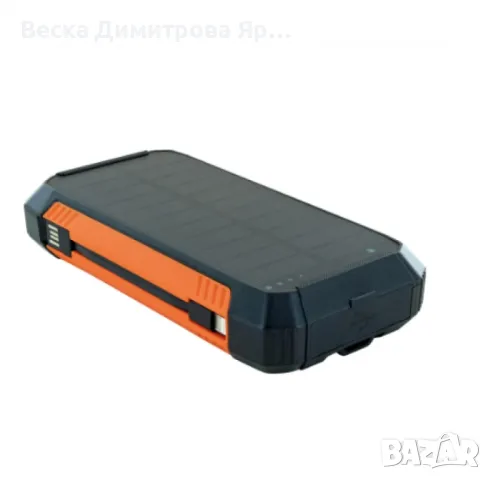 Соларна преносима батерия Schwaiger, с фенерче, снимка 6 - Друга електроника - 49455526