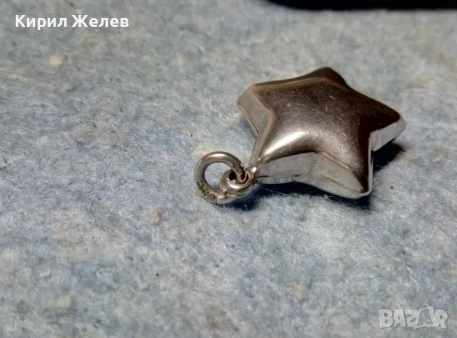 ЗВЕЗДОВИДНА СРЕБЪРНА ВИСУЛКА СРЕБРО 925 АРТ МЕДАЛЬОН ФИНА РЪЧНА ИЗРАБОТКА 40908, снимка 3 - Колиета, медальони, синджири - 48987322