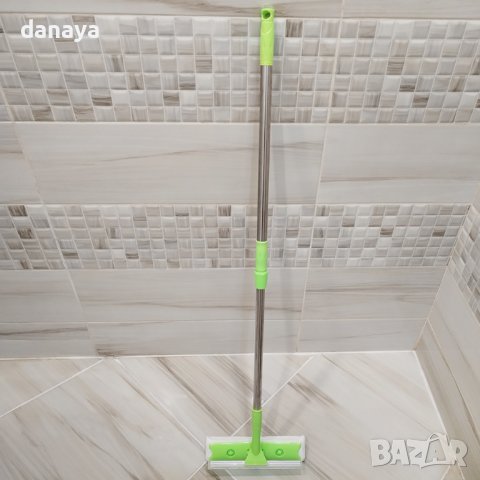 4270 Стъклочистач микрофибър и силиконово перо с телескопична дръжка, снимка 7 - Мопове, кофи, четки и метли - 43314844