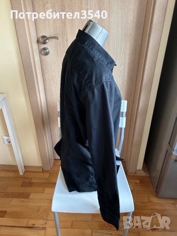 Мъжка черна риза H&M, снимка 10 - Ризи - 43395816