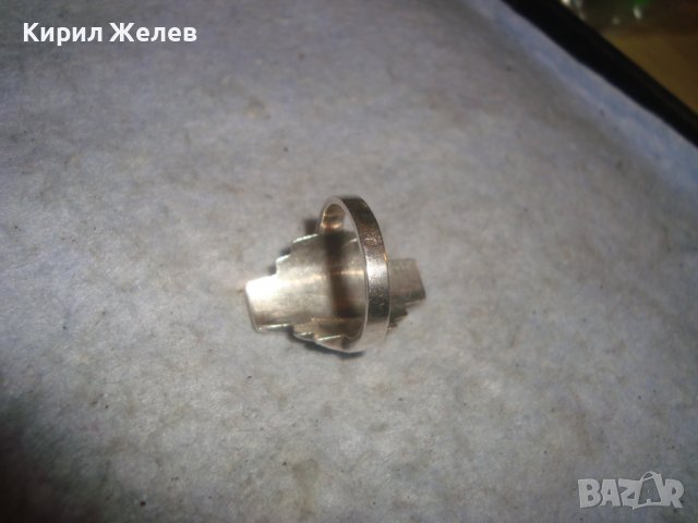 СТАР СРЕБЪРЕН АРТ ПРЪСТЕН СРЕБРО 925 с МАРКАЗИТИ 27560, снимка 12 - Пръстени - 36776617