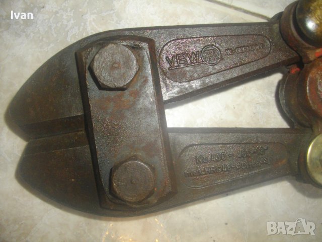 Ножица Рязане На Арматура-Старо Качество-Голяма-Различни-НРБ/Германия/Холандия-Отлични-1050мм-750мм, снимка 5 - Други инструменти - 43806101