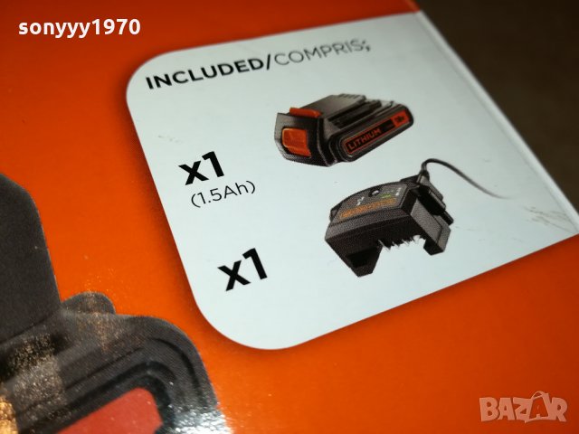 BLACK+DECKER LITHIUM 18V NEW MODEL 2101222019, снимка 12 - Винтоверти - 35516456
