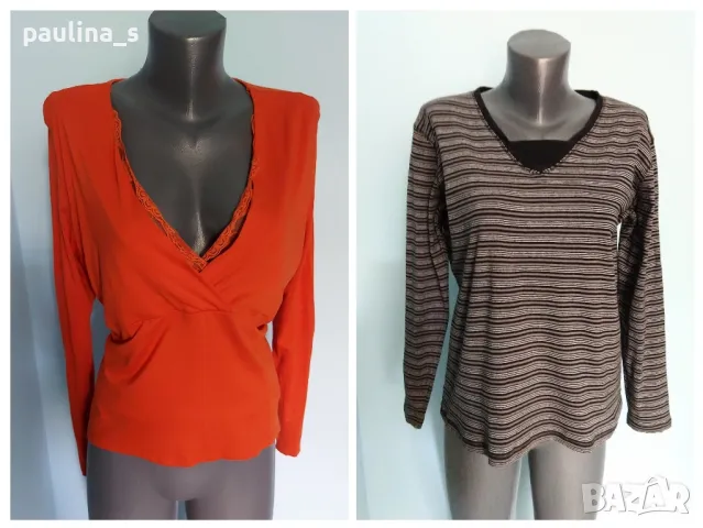 Два броя / Маркова блуза с детайли "OLSEN" и "Biaggini" / голям размер