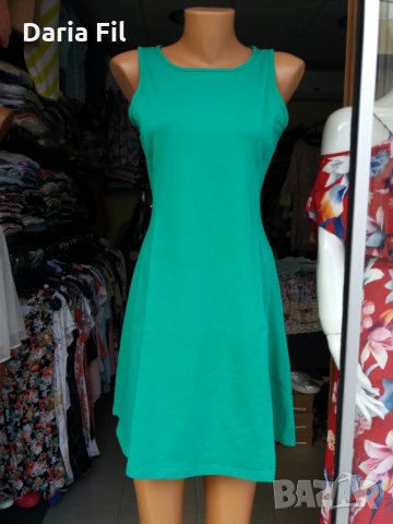 Зелена кукленска рокля без ръкави - размер Л/ХЛ, снимка 1 - Рокли - 32468497