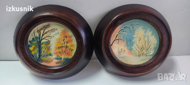 Цикъл картини на дърво – 4 сезона, снимка 3 - Колекции - 52734043