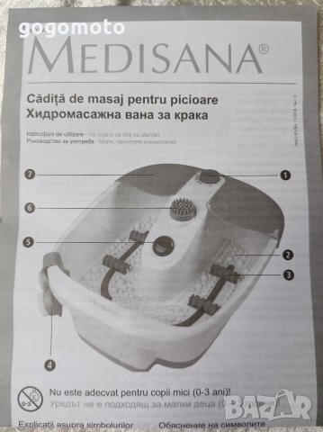 КАТО НОВА Хидромасажна вана MEDISANA, уелнес, спа уред Ваничка, снимка 14 - Други - 33412114